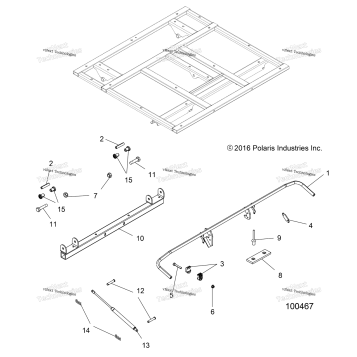 BODY, DUMP BOX LEVER & SHOCK MOUNTING