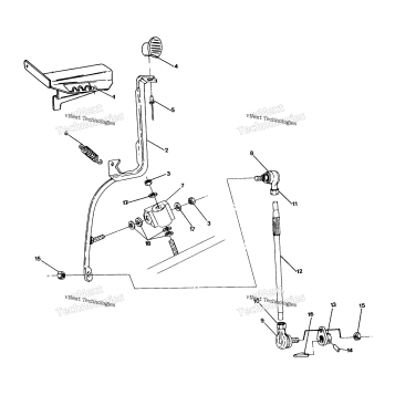 SHIFT LINKAGE ASSEMBLY 250 4X6