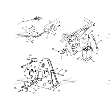 ELECTRICAL/TAILLIGHT ASSEMBLY TRAIL BOSS