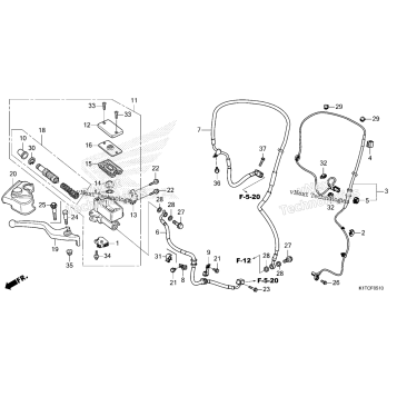 FRONT BRAKE MASTER CYLINDER (CRF300LA/LDA/LRA)