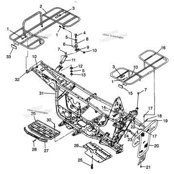 BUMPER/RACK MOUNTING MAGNUM 2X4