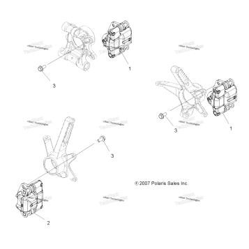 BRAKES, BRAKE CALIPER MOUNTING