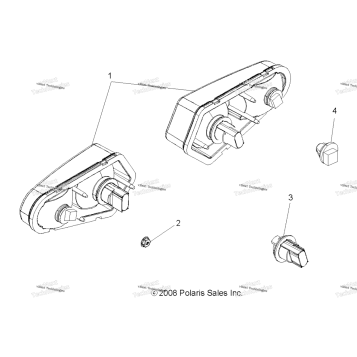 ELECTRICAL, TAILLAMPS A19SDE57F1/SDA57F1