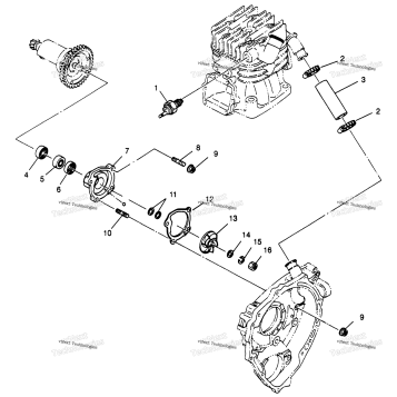 WATER PUMP SPORTSMAN 4X4