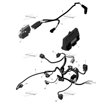 ROTAX - ENGINE HARNESS AND ELECTRONIC MODULE