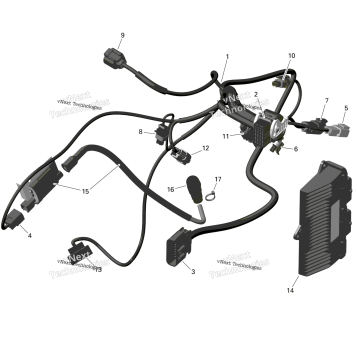 ROTAX - ENGINE HARNESS AND ELECTRONIC MODULE