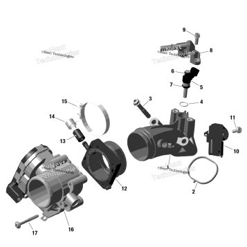ROTAX - AIR INTAKE MANIFOLD AND THROTTLE BODY - ELECTRONIC THROTTLE CONTROL