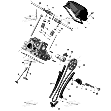 ROTAX - REAR CYLINDER HEAD