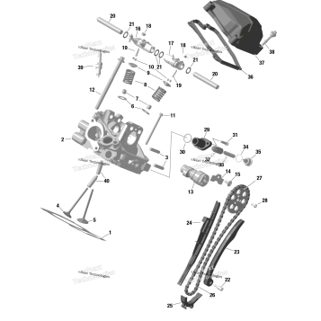 ROTAX - REAR CYLINDER HEAD