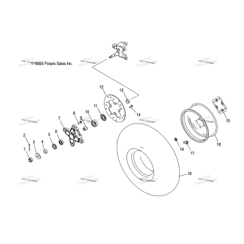 WHEEL, HUB, FRONT & WHEEL, FRONT