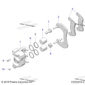BRAKES, CALIPER, REAR