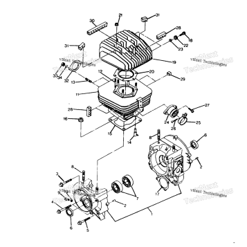 CRANKCASE & CYLINDER 250 2X4 UPDATE