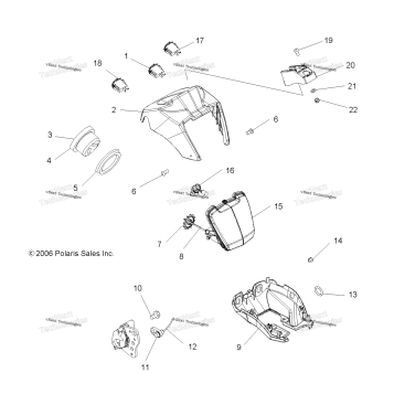 HEADLIGHT POD & SPEEDOMETER