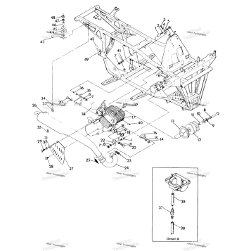 ENGINE & MUFFLER MOUNTING 250 4X4