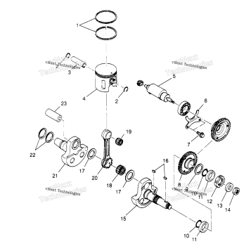 PISTON & CRANKSHAFT 6X6 400L