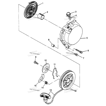 RECOIL STARTER SCRAMBLER 400L