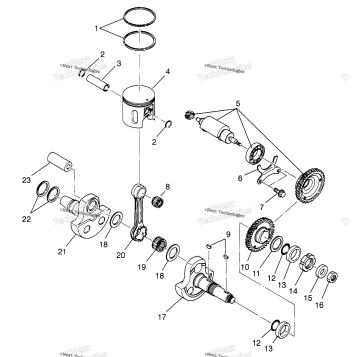 CRANKSHAFT & PISTON XPRESS W969540 (4935923592D013)