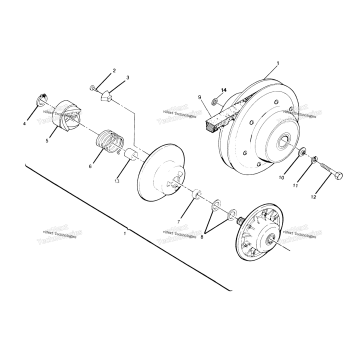 DRIVEN CLUTCH ASSEMBLY 250 4X4