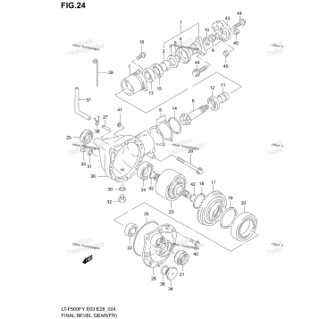 FINAL BEVEL GEAR (FRONT)(MODEL W/X/Y)