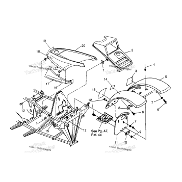FRONT CAB ASSEMBLY SPORTSMAN 4X4