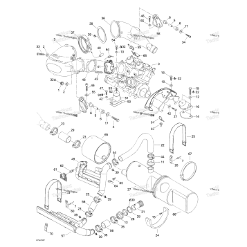 ENGINE SUPPORT AND MUFFLER