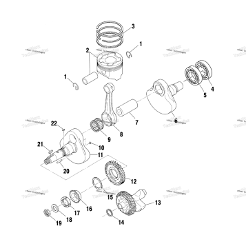 CRANKSHAFT & PISTON A01BA50AA