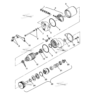 STARTING MOTOR XPLORER 400L