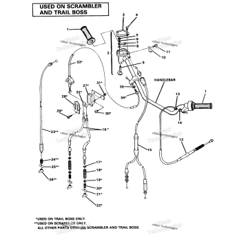 HAND CONTROL CABLE ASSEMBLY