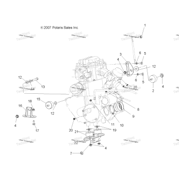 ENGINE, MOUNTING