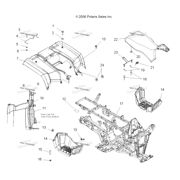 CAB, REAR, SEAT & FRAME