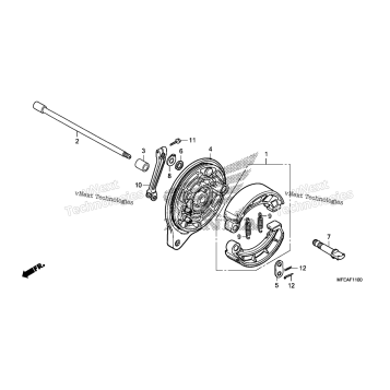 REAR BRAKE PANEL