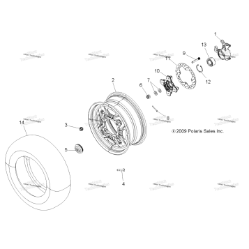 WHEELS, FRONT & HUB
