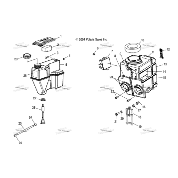 OIL TANK/AIR BOX /7CSA/NP7CS/7CSA/7CSB/NE8CS/8CSA/NP8CS/8CSA/8CSB