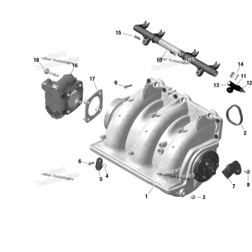 ENGINE - AIR INTAKE MANIFOLD - 1630 SCIC
