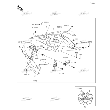 ACCESSORY(CARBON COWLING KIT)(XHF/XJF)