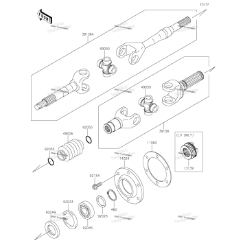DRIVE SHAFT-REAR