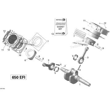 CRANKSHAFT, PISTON AND CYLINDER