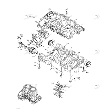 CRANKCASE, ROTARY VALVE