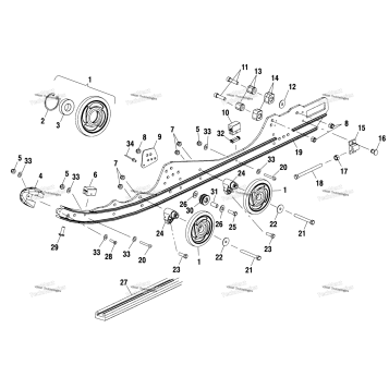 RAIL MOUNTING (4960876087B007)