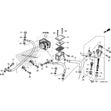 REAR BRAKE MASTER CYLINDER (2)