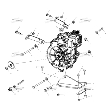 GEARCASE MOUNTING