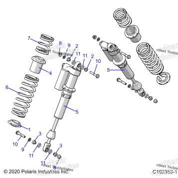SUSPENSION, SHOCK, REAR