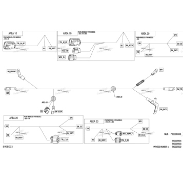 ELECTRIC - VOLTAGE REGULATOR WIRING HARNESS - 710007632