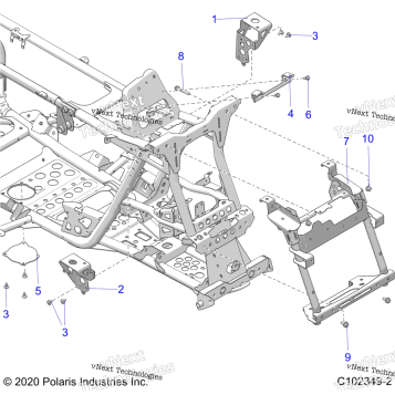 CHASSIS, FRONT CAB SUPPORTS