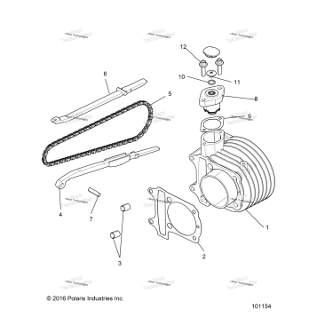 ENGINE, CYLINDER COMP
