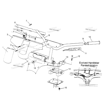 STEERING HANDLEBAR 440