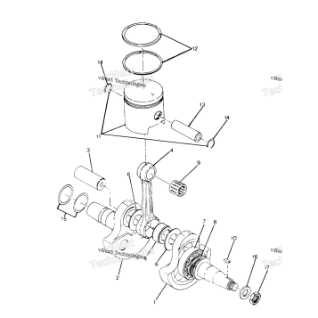 CRANKSHAFT & PISTON ASSEMBLY TRAIL BLAZER