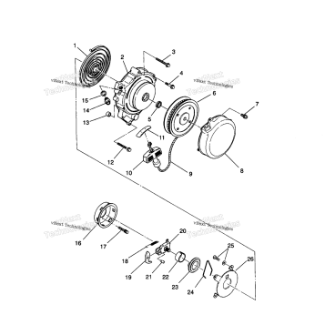 RECOIL STARTER 2X4 350L