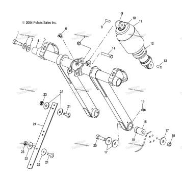 FRONT TORQUE ARM S05NP7CS/7CSA/7CSB/8CS/8CSA/8CSB (4993799379B13)