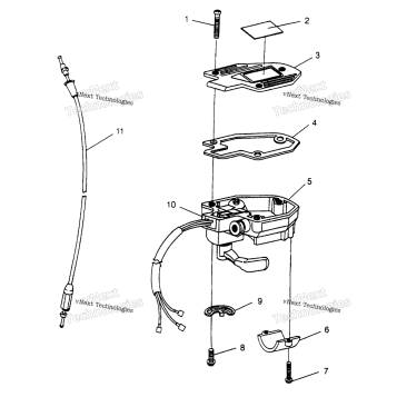 CONTROLS THROTTLE ASM./CABLE MAGNUM 2X4